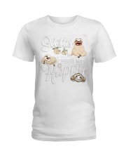 Sloth Make Me Happy Ladies T-Shirt thumbnail