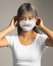 Hairdresser Barber Tools Floral Cloth face mask aos-face-mask-lifestyle-16