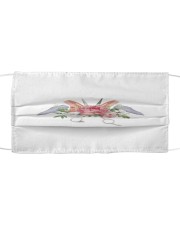 Hairdresser Barber Tools Floral Cloth face mask front