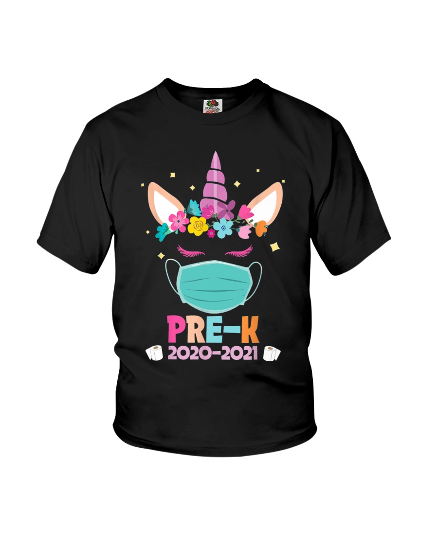 Quarantine Unicorn Pre- K Youth T-Shirt