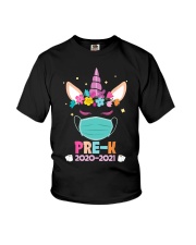 Quarantine Unicorn Pre- K Youth T-Shirt front