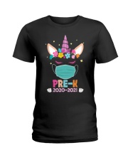 Quarantine Unicorn Pre- K Ladies T-Shirt thumbnail