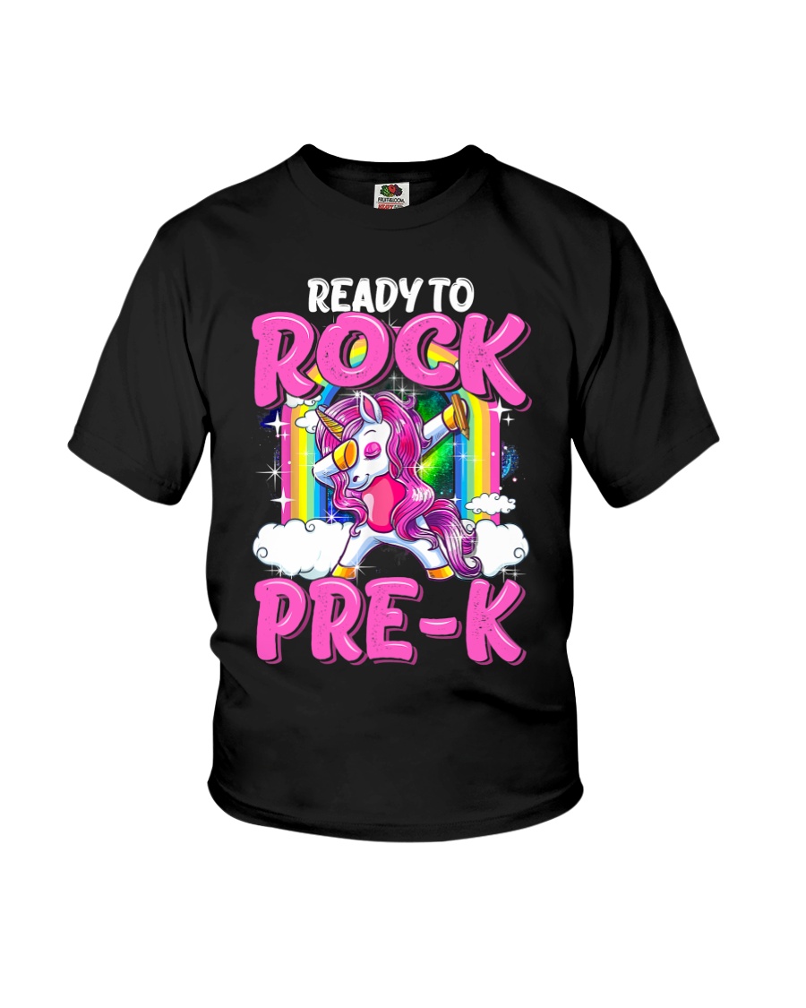 Ready To Rock Pre-K Dabbing Unicorn Youth T-Shirt
