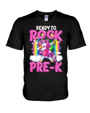 Ready To Rock Pre-K Dabbing Unicorn V-Neck T-Shirt thumbnail