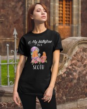 My birthstone egg sloth Classic T-Shirt apparel-classic-tshirt-lifestyle-06