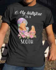 My birthstone egg sloth Classic T-Shirt apparel-classic-tshirt-lifestyle-28