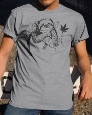 Sloth Love Cannabis Classic T-Shirt apparel-classic-tshirt-lifestyle-28