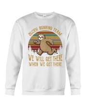 Sloth Running Team Crewneck Sweatshirt thumbnail