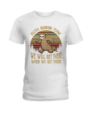 Sloth Running Team Ladies T-Shirt thumbnail