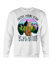 Sloth Hiking Team Crewneck Sweatshirt thumbnail