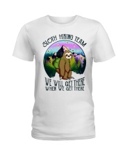 Sloth Hiking Team Ladies T-Shirt thumbnail