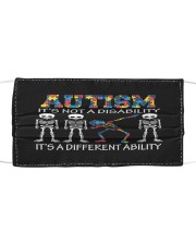 Autism 03 Cloth face mask front