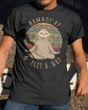 6 feet a way Classic T-Shirt apparel-classic-tshirt-lifestyle-28
