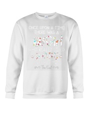 Once Upon A Time There Ws A Girl Who Loved Sloths Crewneck Sweatshirt thumbnail