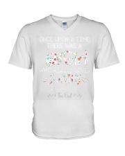 Once Upon A Time There Ws A Girl Who Loved Sloths V-Neck T-Shirt thumbnail