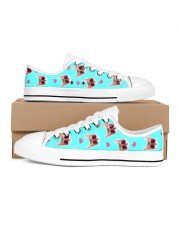 buy it from me Women's Low Top White Shoes inside-left-outside-left