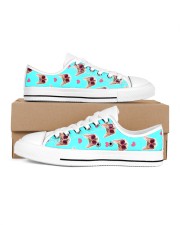 buy it from me Women's Low Top White Shoes inside-right-outside-right