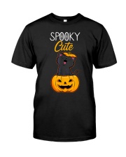 Spooky Cute Black Cat Halloween Pumpkin T-Shirt Premium Fit Mens Tee thumbnail