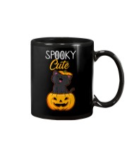 Spooky Cute Black Cat Halloween Pumpkin T-Shirt Mug thumbnail