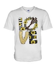 Love God V-Neck T-Shirt tile