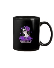 Never give up Mug tile