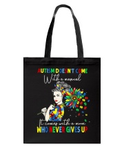 Autism doesn't come with a manual Tote Bag tile