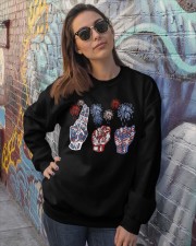 USA Crewneck Sweatshirt lifestyle-unisex-sweatshirt-front-3