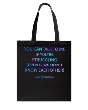 You can talk to me Tote Bag tile