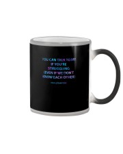 You can talk to me Color Changing Mug tile