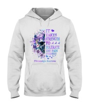 It takes strength to tolerate the pain everyday Hooded Sweatshirt tile