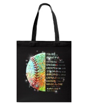 God says you are Tote Bag tile