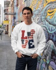 Love Independence Day Crewneck Sweatshirt lifestyle-unisex-sweatshirt-front-2