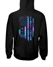 Firefighter American flag Hooded Sweatshirt tile