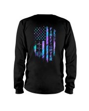 Firefighter American flag Long Sleeve Tee tile