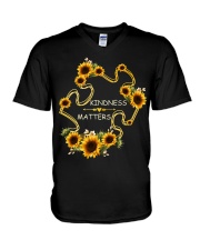 Kindness matters V-Neck T-Shirt tile