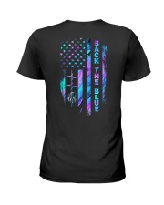 Back the blue Ladies T-Shirt back