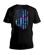 Back the blue V-Neck T-Shirt tile