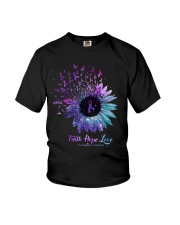 Faith hope love Youth T-Shirt tile