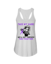 Take my hand Ladies Flowy Tank tile