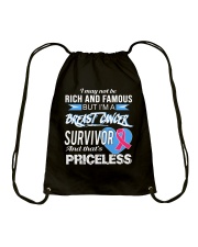 I may not be rich and famous Drawstring Bag tile