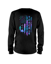 Teacher American flag Long Sleeve Tee tile