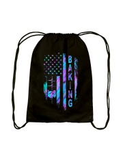 Baking American flag Drawstring Bag tile