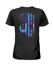 Baking American flag Ladies T-Shirt back