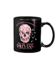 Death smiles at everyone this pink warrior Mug tile