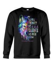 It takes strength - Fibromyalgia awareness Crewneck Sweatshirt tile