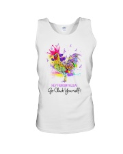 Go cluck yourself Unisex Tank tile