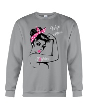 Wife mom fighter Crewneck Sweatshirt tile