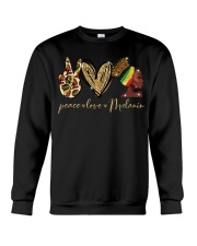 Peace Love Melanin Crewneck Sweatshirt front