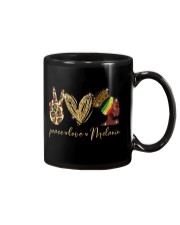 Peace Love Melanin Mug tile
