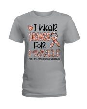 I wear orange Ladies T-Shirt tile